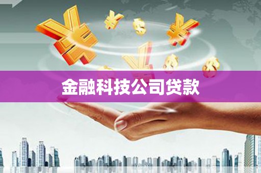 腾冲金融科技公司贷款