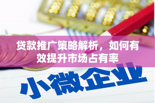 腾冲贷款推广策略解析，如何有效提升市场占有率