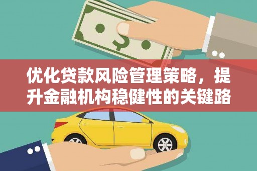 腾冲优化贷款风险管理策略，提升金融机构稳健性的关键路径
