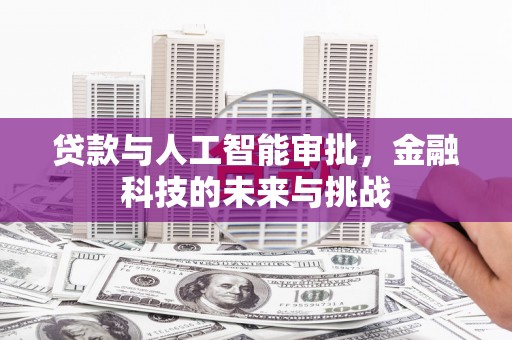 腾冲贷款与人工智能审批，金融科技的未来与挑战