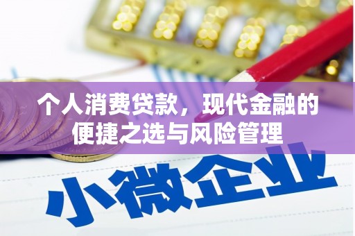 腾冲个人消费贷款，现代金融的便捷之选与风险管理