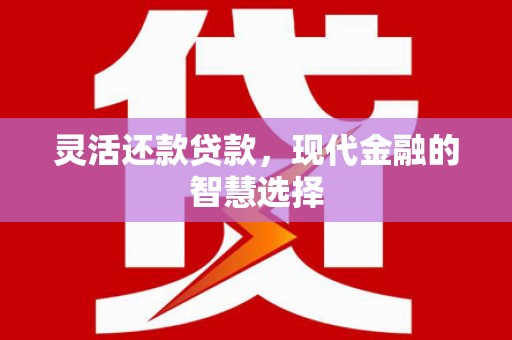 腾冲灵活还款贷款，现代金融的智慧选择