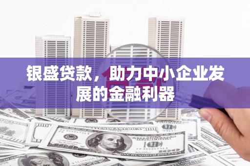 腾冲银盛贷款，助力中小企业发展的金融利器