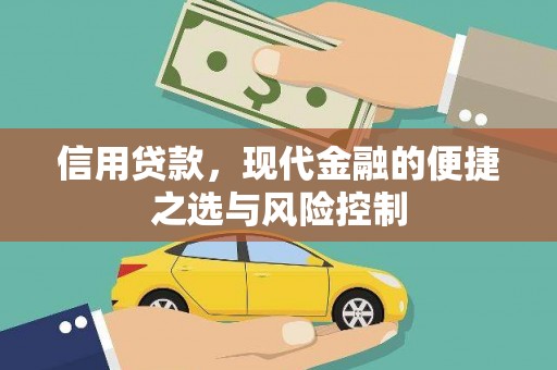 腾冲信用贷款，现代金融的便捷之选与风险控制