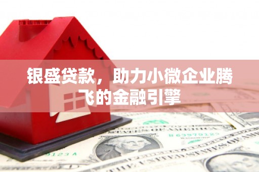 腾冲银盛贷款，助力小微企业腾飞的金融引擎