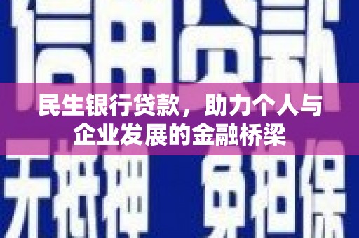 腾冲民生银行贷款，助力个人与企业发展的金融桥梁