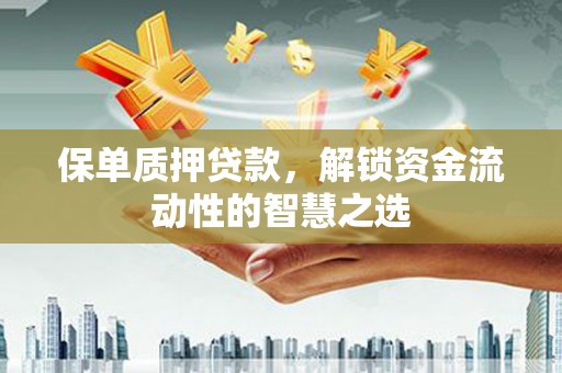 腾冲保单质押贷款，解锁资金流动性的智慧之选