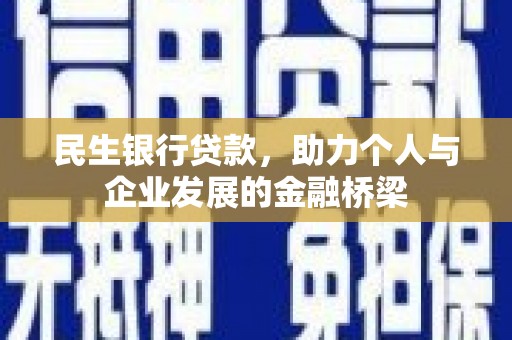 腾冲民生银行贷款，助力个人与企业发展的金融桥梁