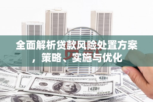 腾冲全面解析贷款风险处置方案，策略、实施与优化