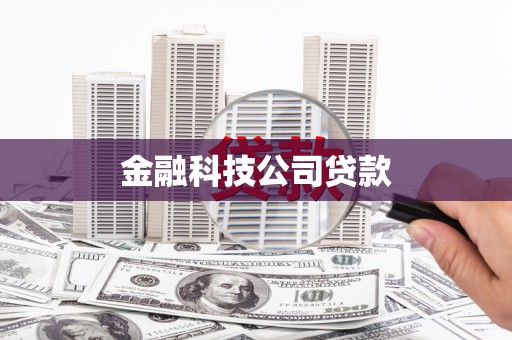 腾冲金融科技公司贷款