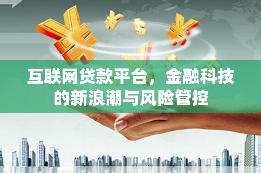 腾冲互联网贷款平台，金融科技的新浪潮与风险管控