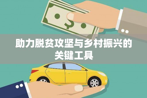 腾冲助力脱贫攻坚与乡村振兴的关键工具