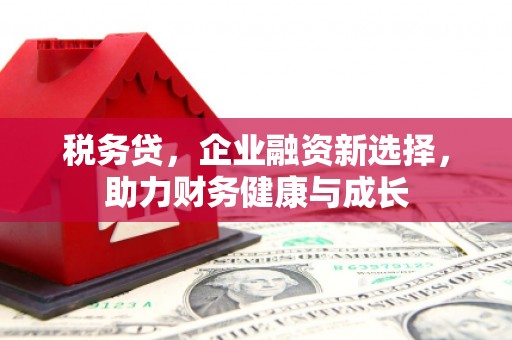 腾冲税务贷，企业融资新选择，助力财务健康与成长